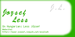 jozsef less business card