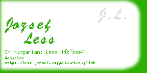 jozsef less business card